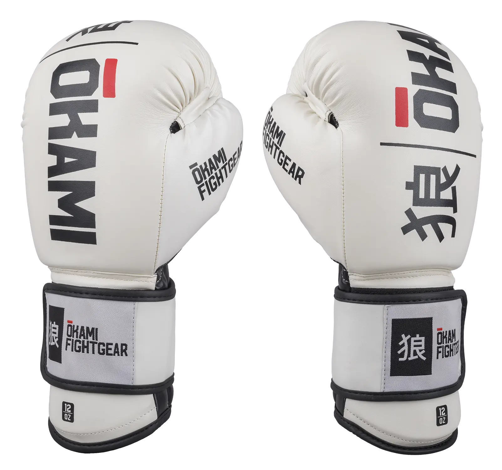OKAMI FIGHTGEAR Boxing Gloves Rumble White &amp; Black