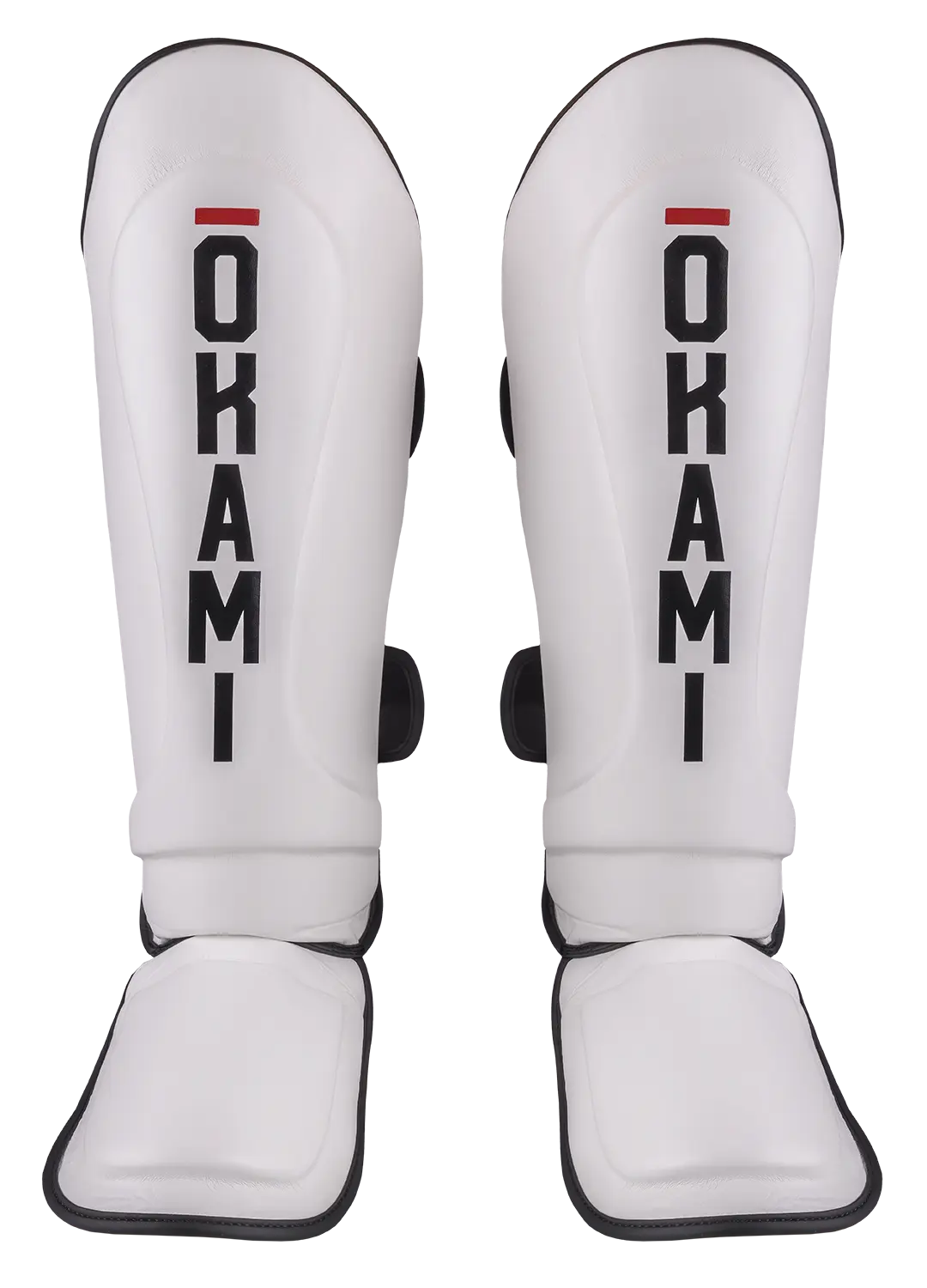 OKAMI FIGHTGEAR Shin Guards Contender V2 White / Black
