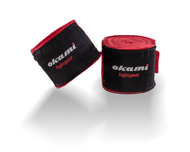 Okami fightgear Handwraps 460cm – red