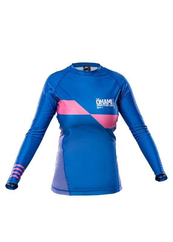 Okami fightgear Ladies Competition Rashguard #2 blue