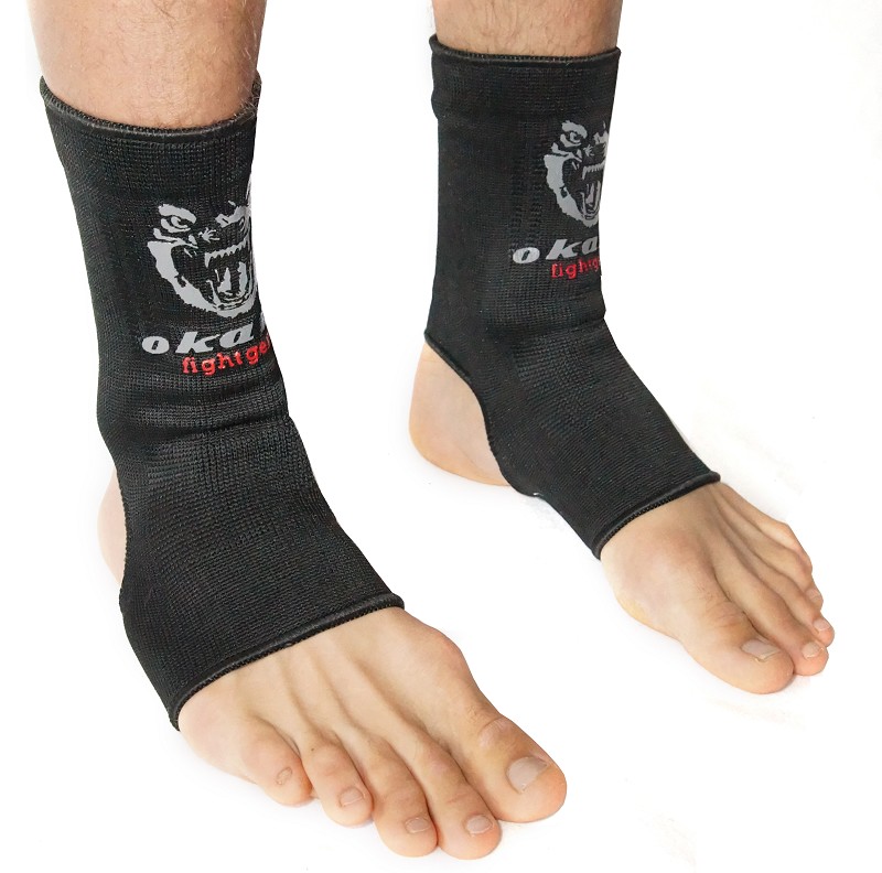 OKAMI fightgear Ankle Guard Wolf Design