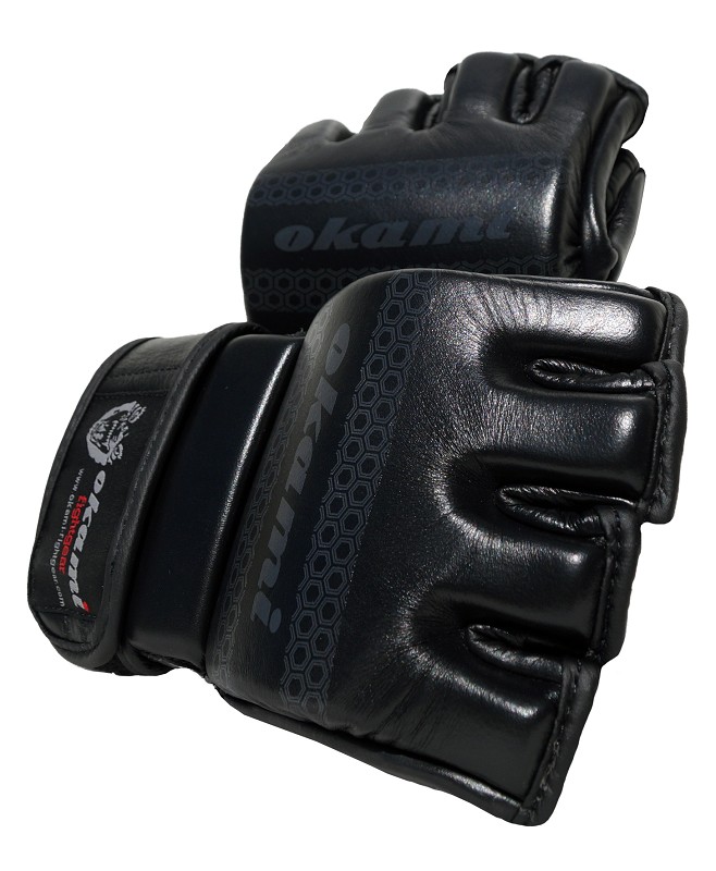 OKAMI fightgear MMA Hi Pro Training Glove Black Edition