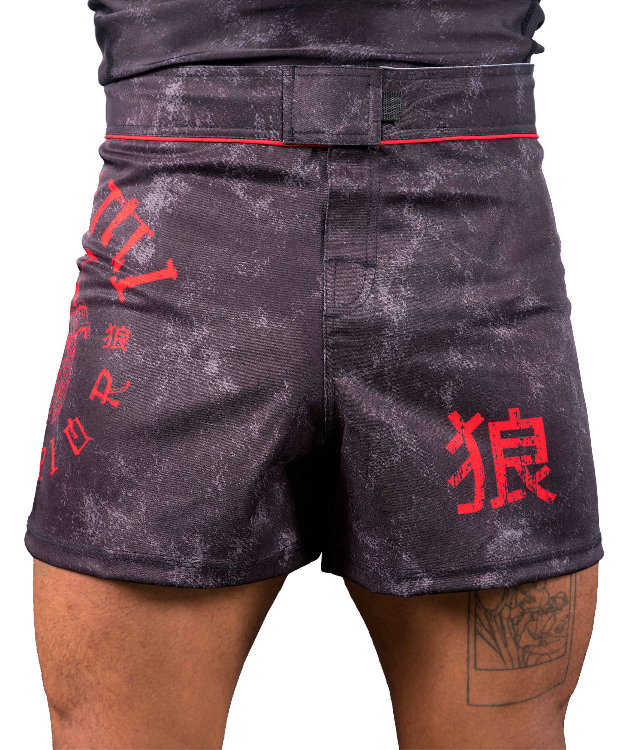 OKAMI Fight Shorts Warrior Black