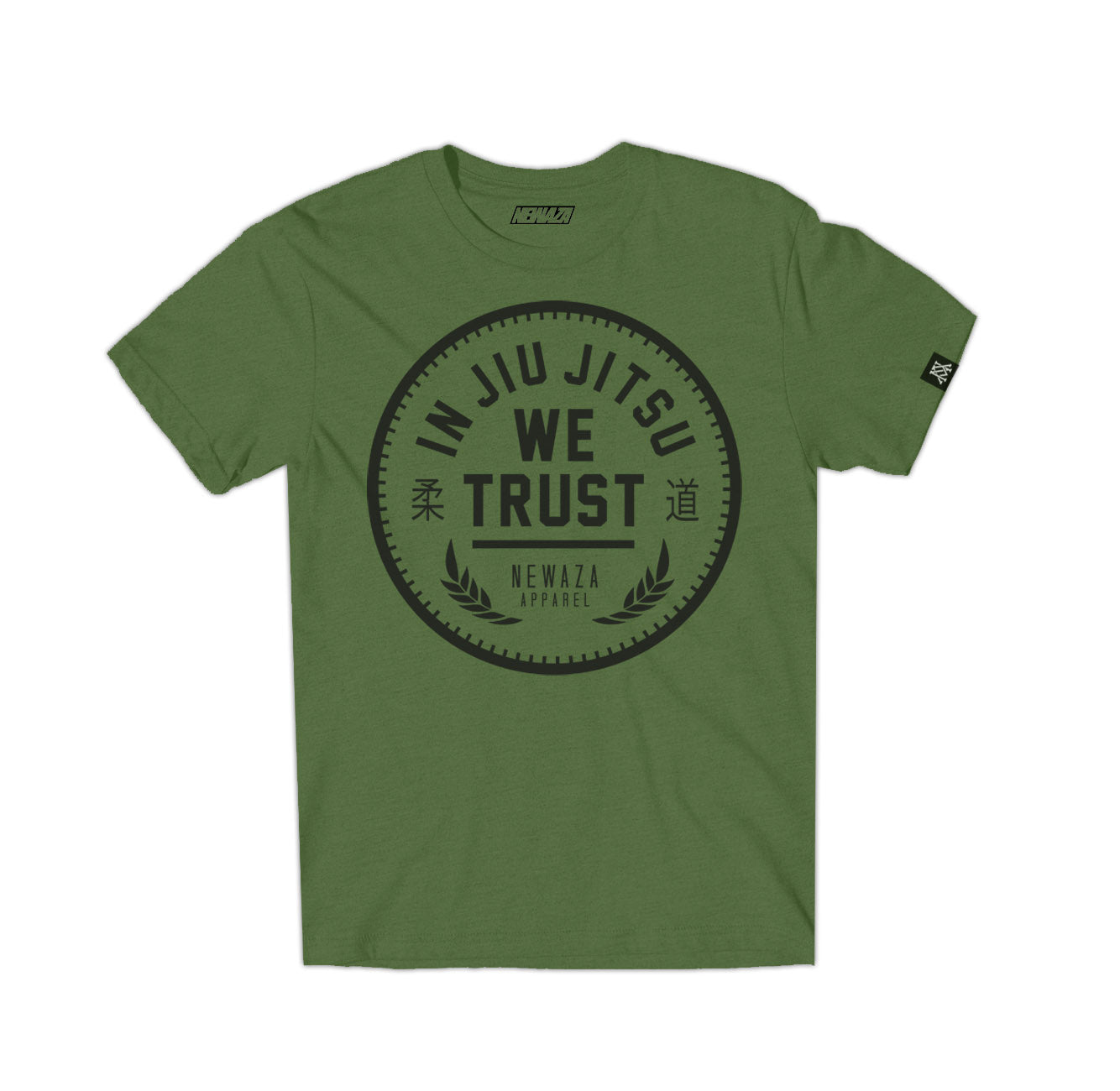 Trust Tee 2.0 -  Black on War Green