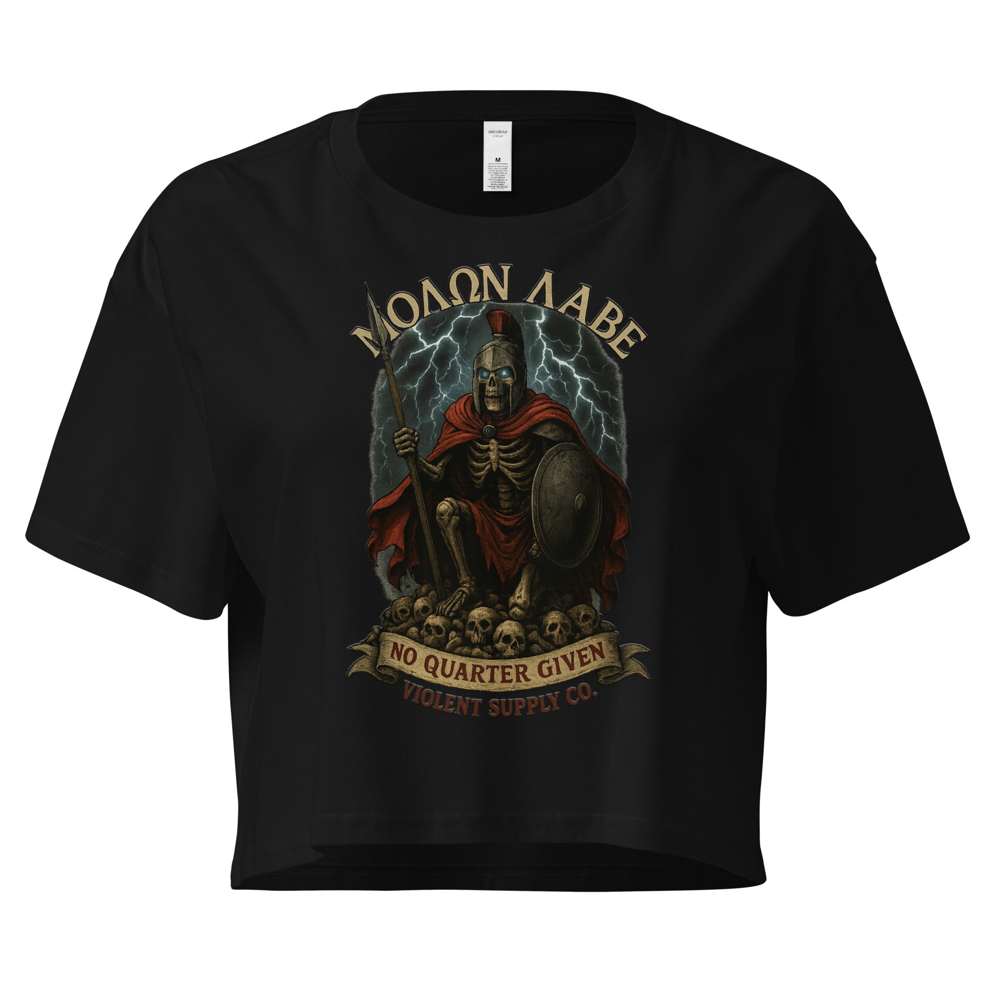 Molon Labe Women’s Crop Top