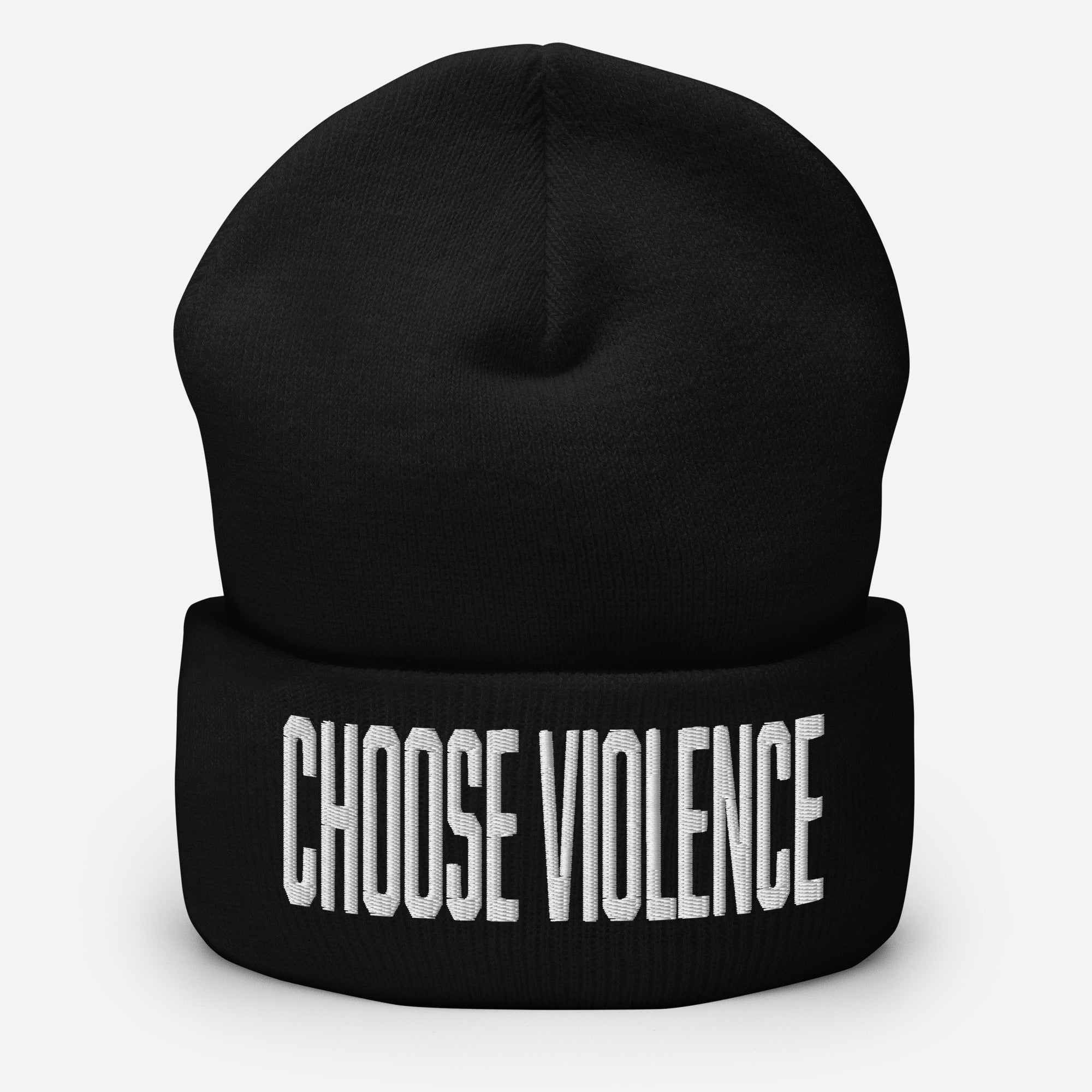Choose Violence Cuffed Beanie