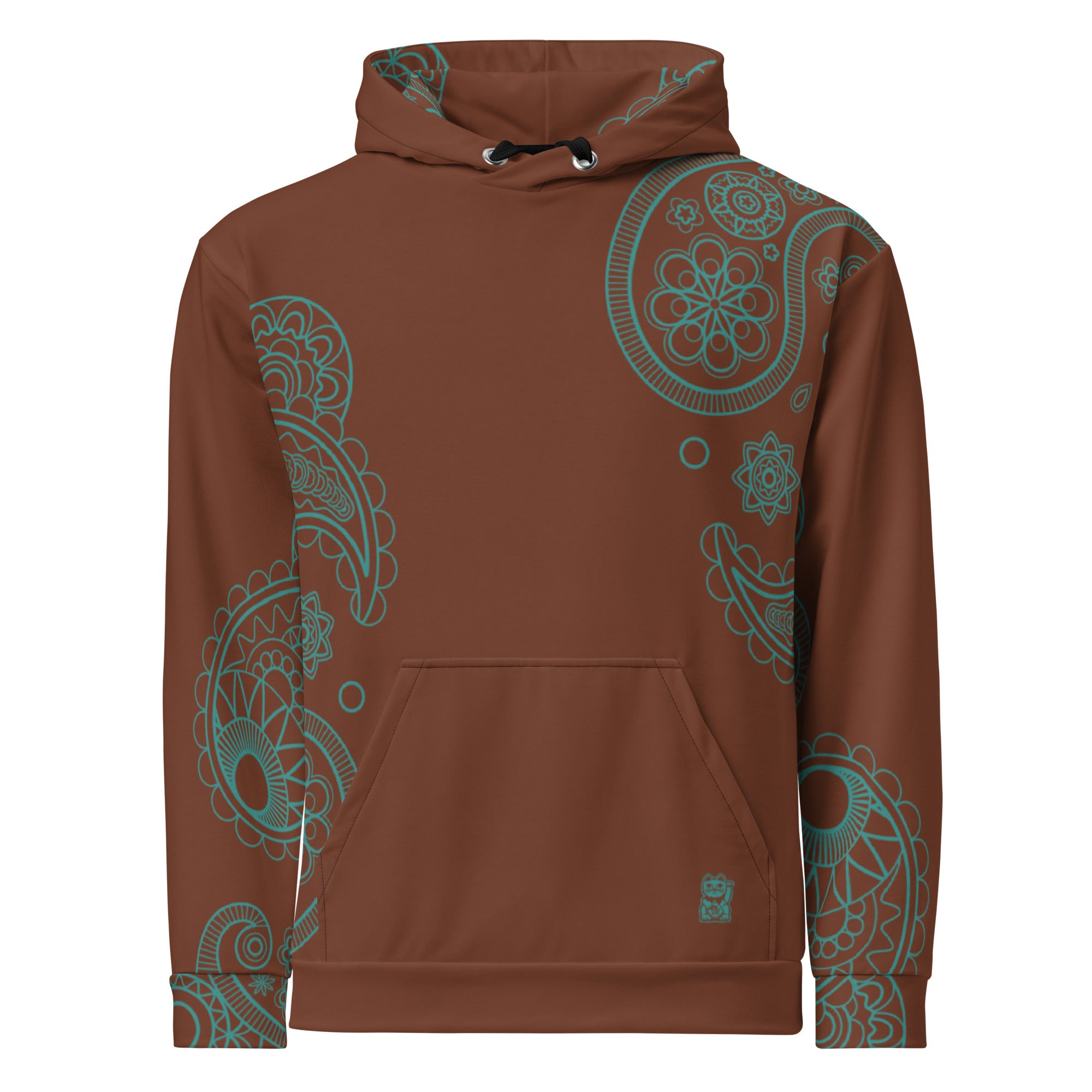 Paisley Hoodie Brown