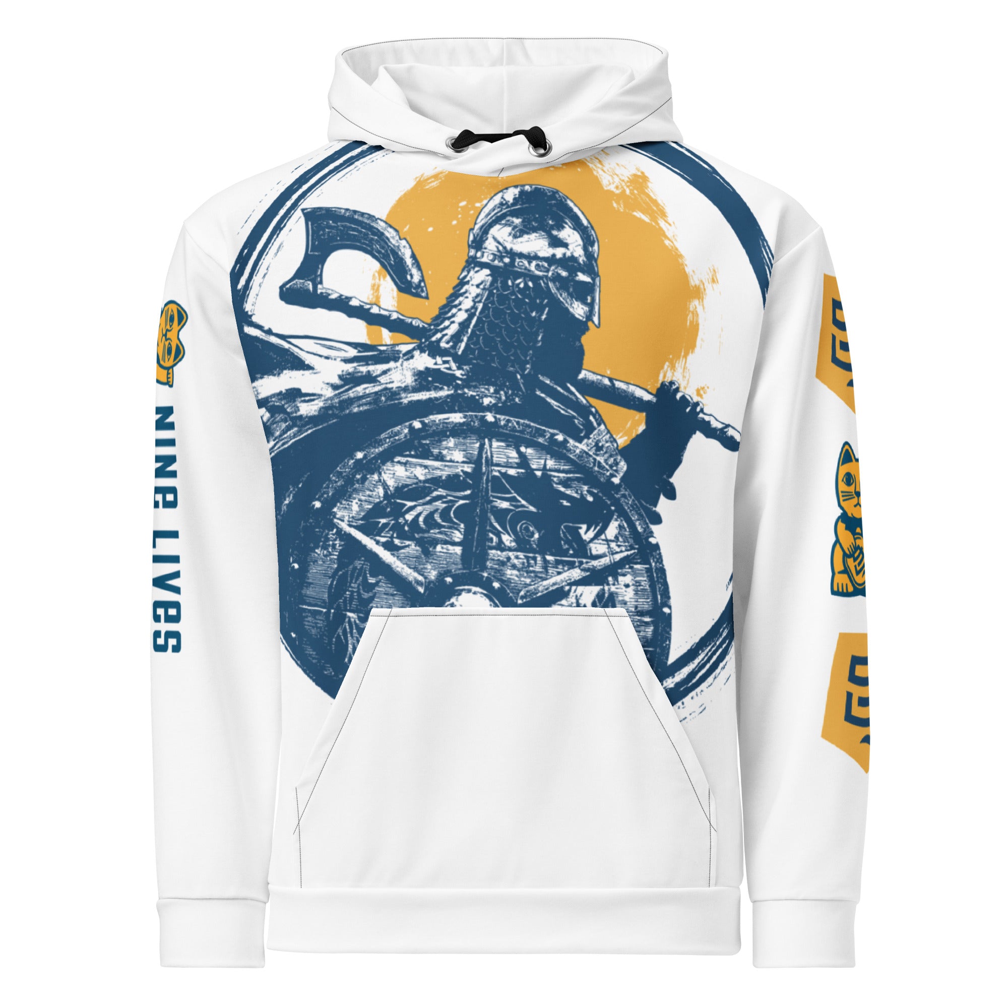 Nine Lives x Marina High School All Over Hoodie White