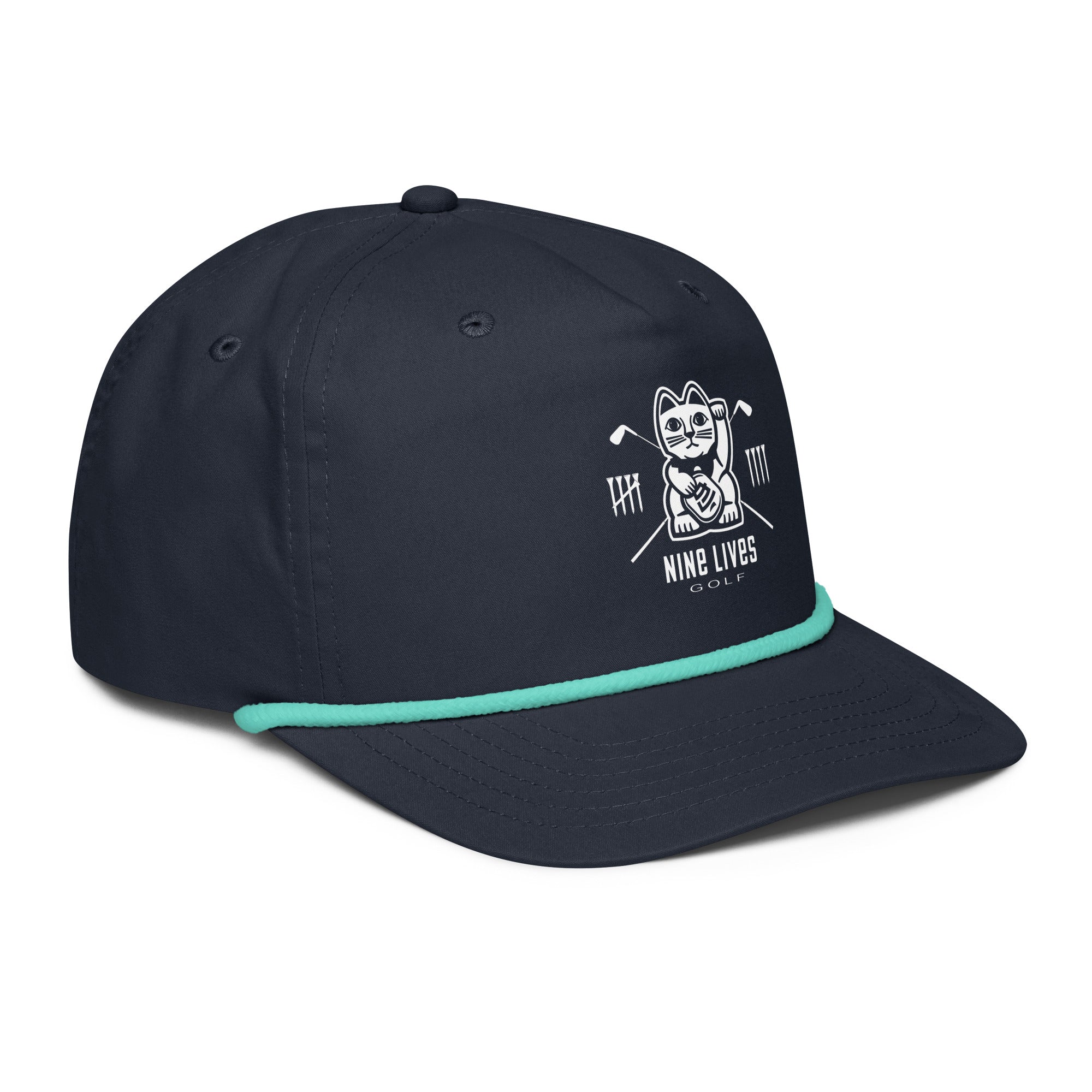 Nine Lives Golf Rope Cap
