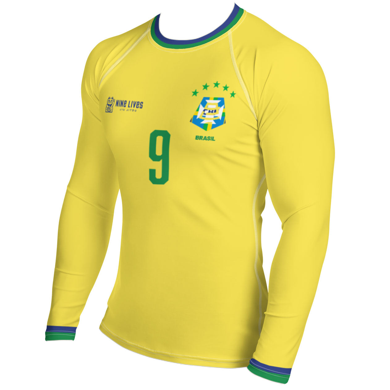 BRAZIL CLUB CUP RASHGUARD - YELLOW