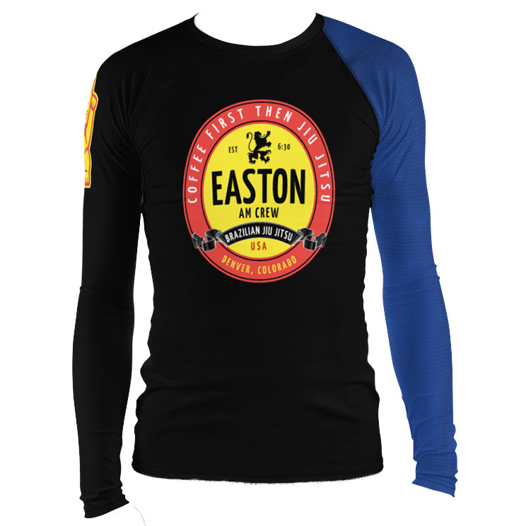 Faixa Azul  - Coffee AM Crew Rash Guard - by Nine Lives