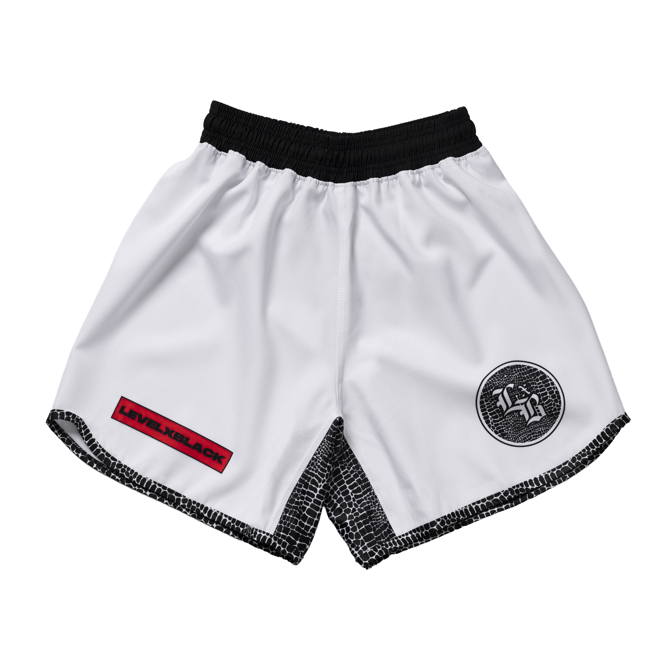 Gothic Serpent White Training Shorts