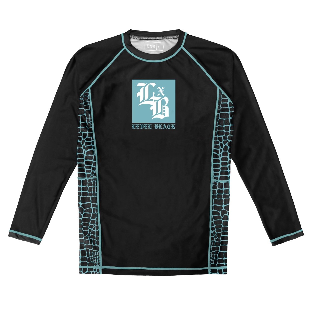 Teal Python LS Rash Guard