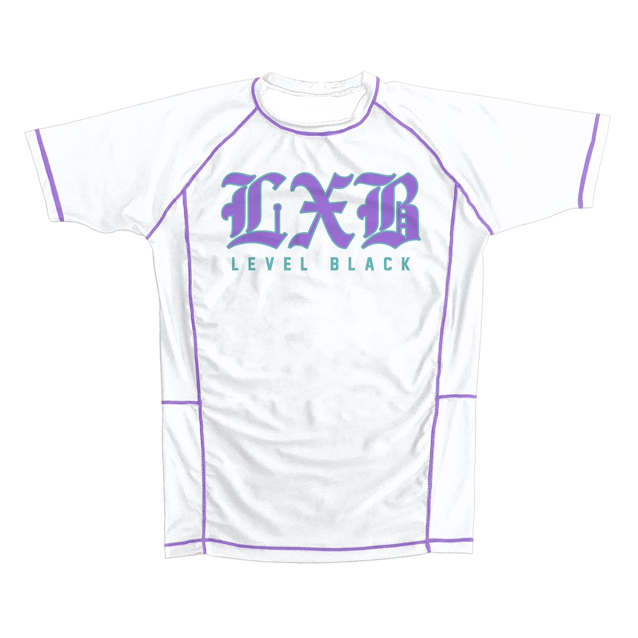 Purple Reign White Rash Guard