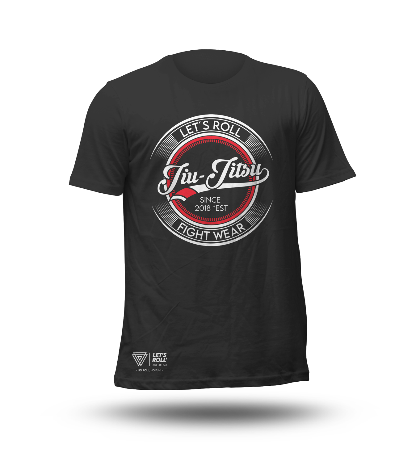 Polera Let’s Roll Jiu jitsu Vinil Retro