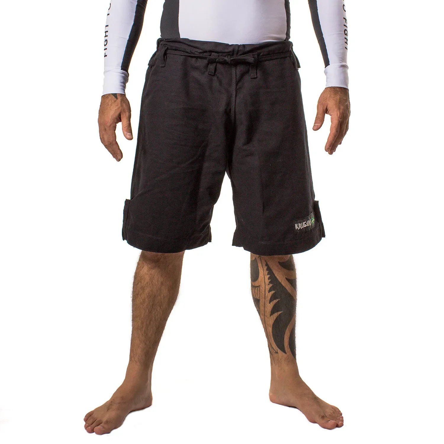 Black combat shorts — KRUGANS KIMONOS