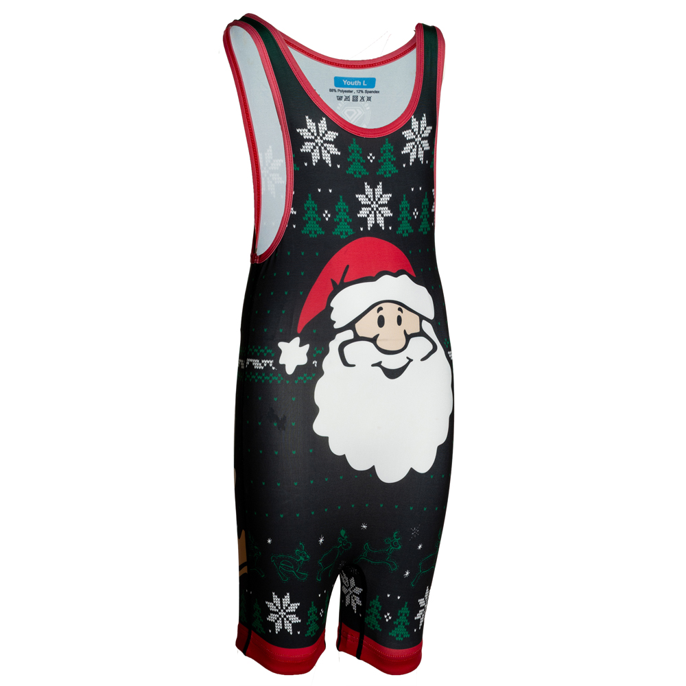 Wrestling Singlet by KO Sports Gear: Christmas