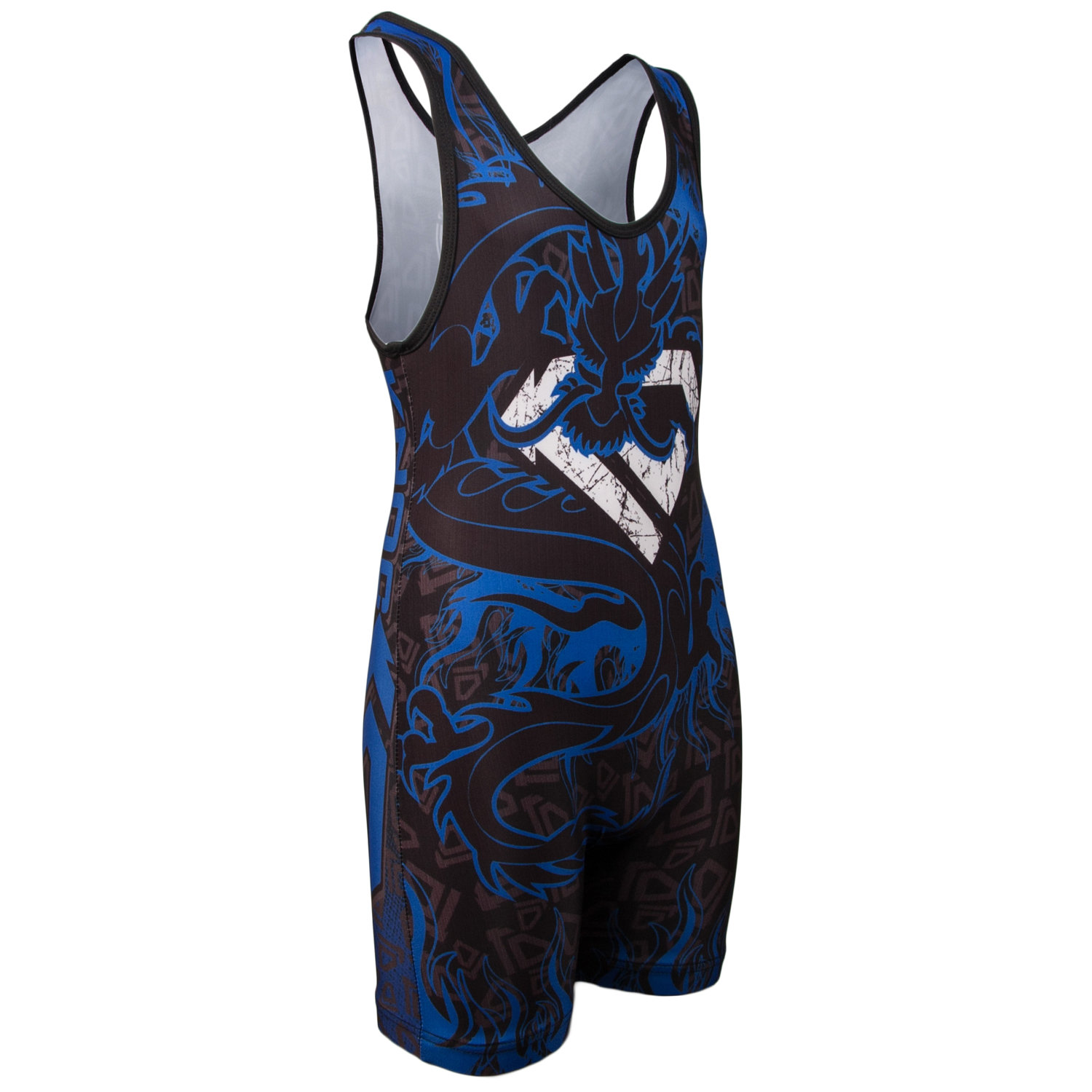 Wrestling Singlet by KO Sports Gear: DRAGON – BLUE