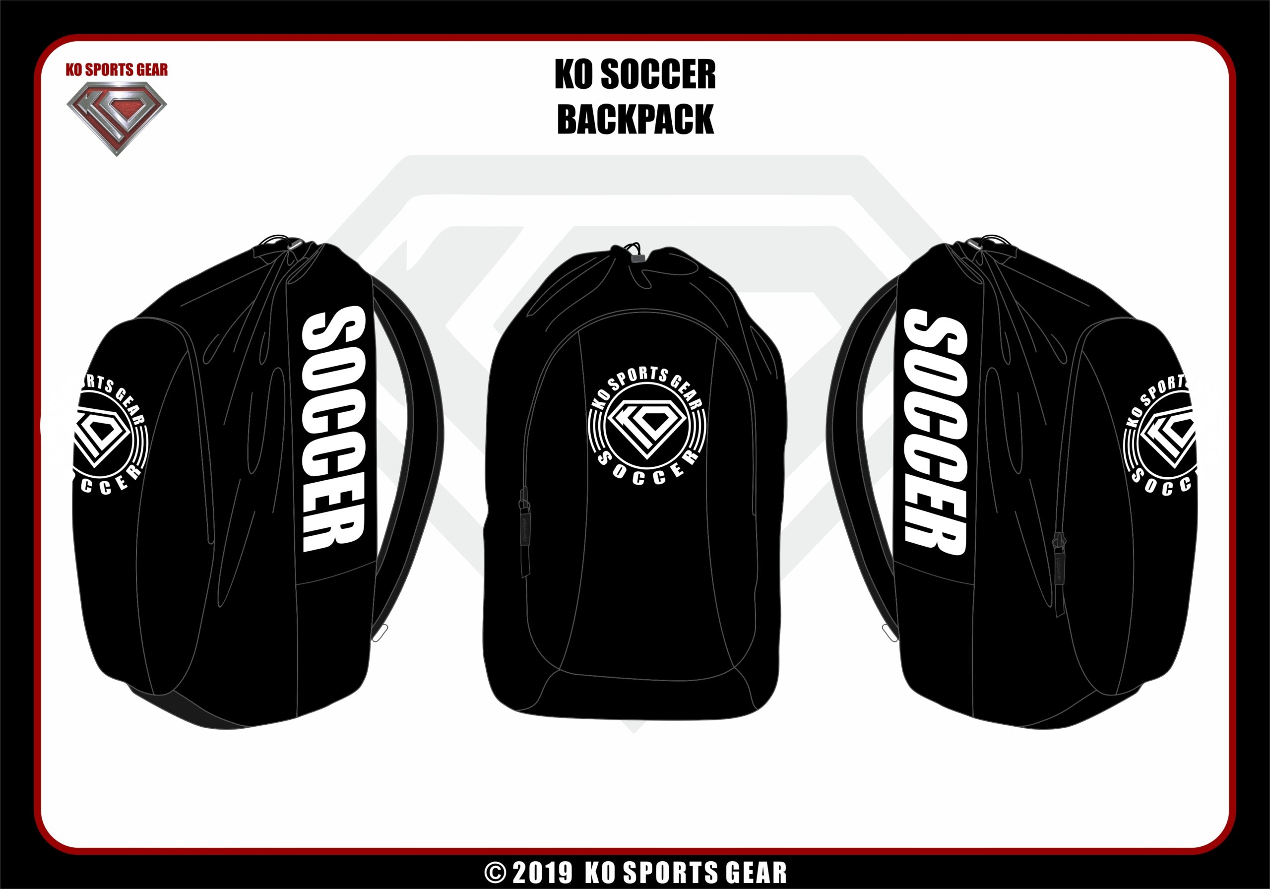 Soccer Backpack by KO Sports Gear – Signature Design For Soccer