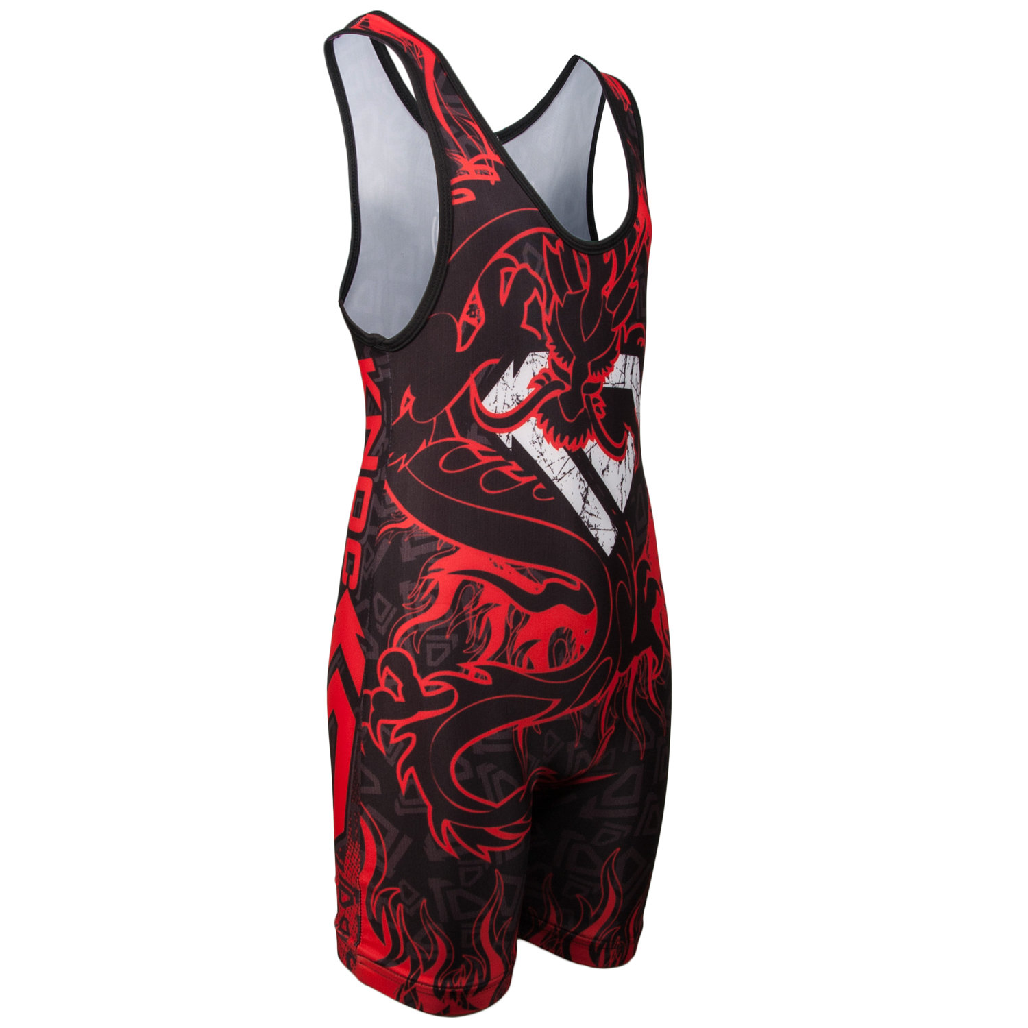 Wrestling Singlet by KO Sports Gear: DRAGON – RED