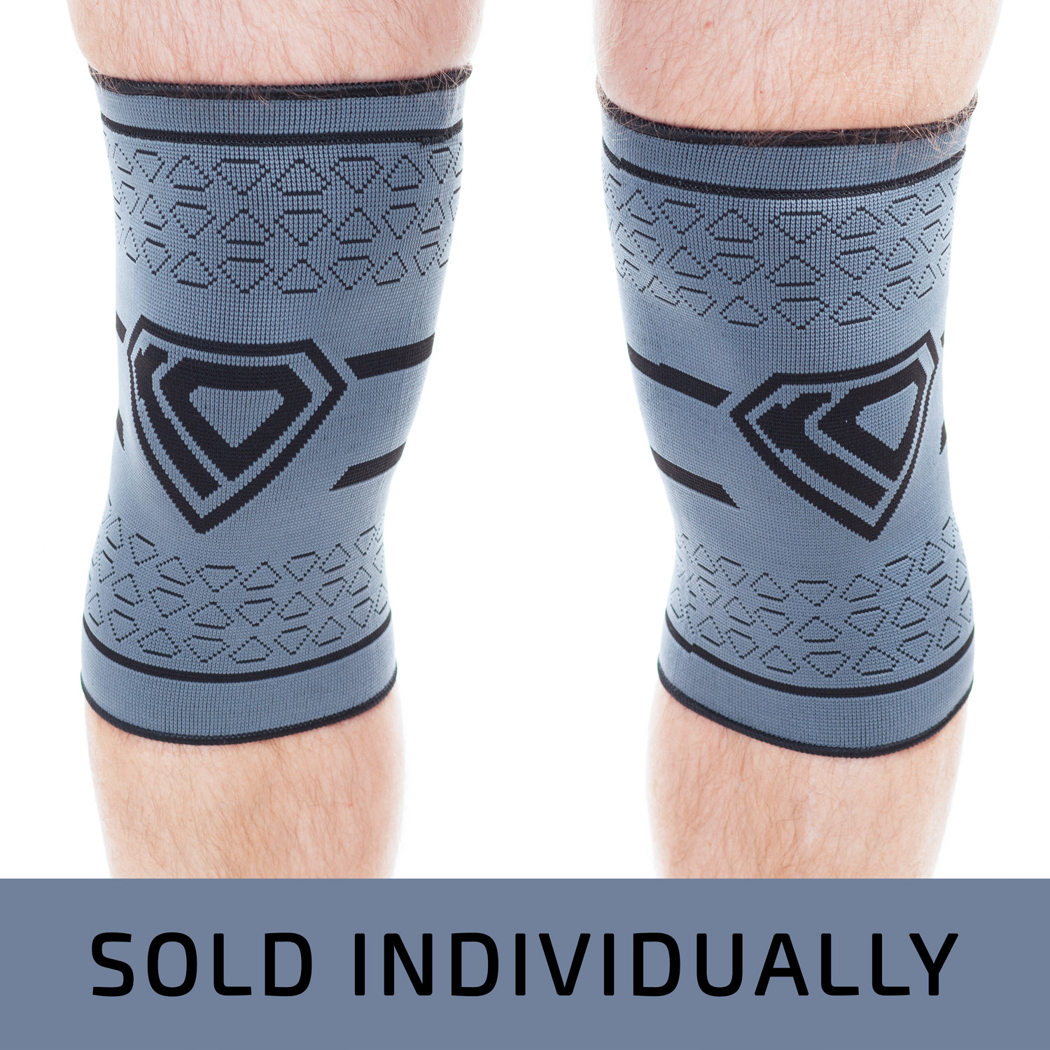 KO Sports Gear’s Grey and Black Elastic Knee Sleeve