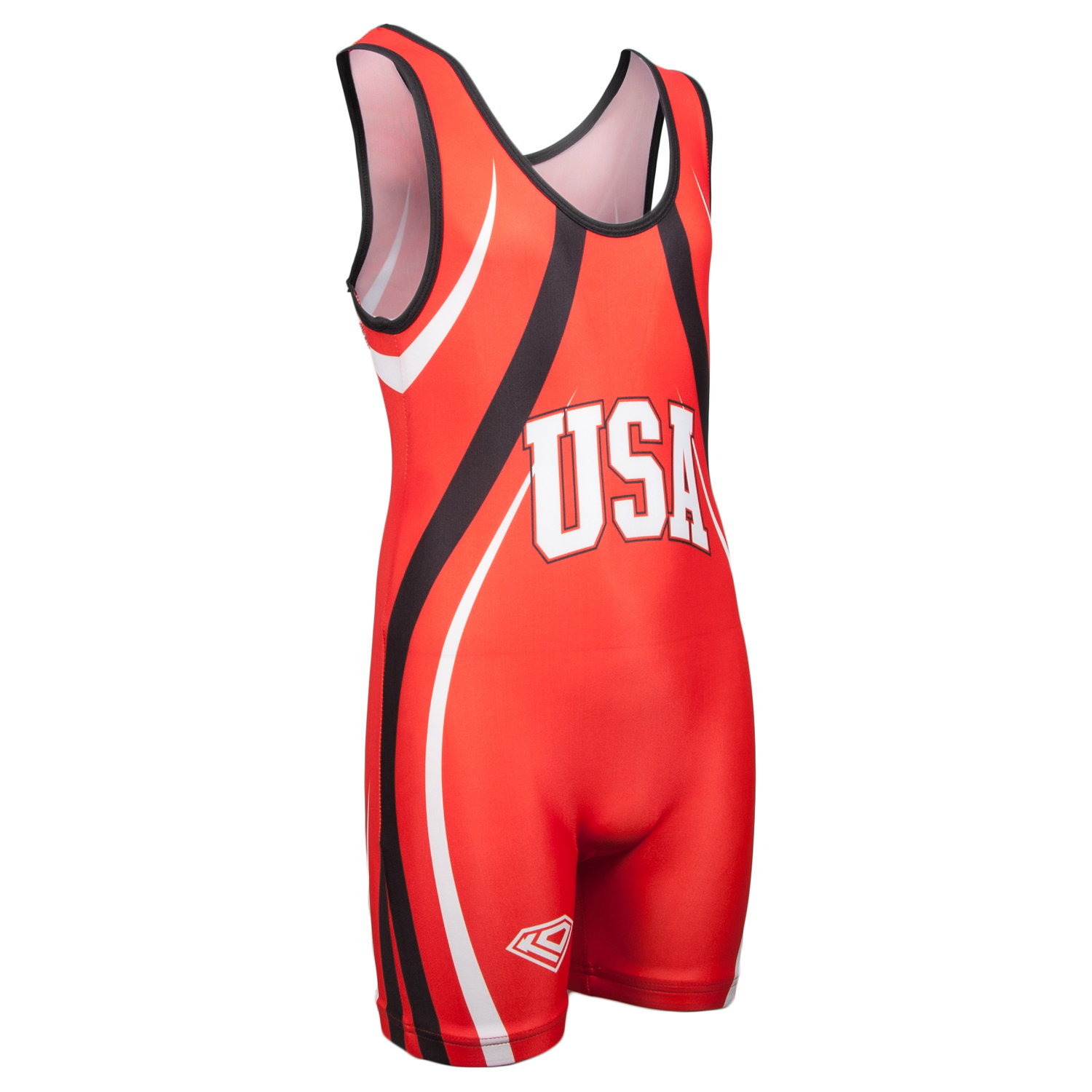 Wrestling Singlet by KO Sports Gear: USA – RED