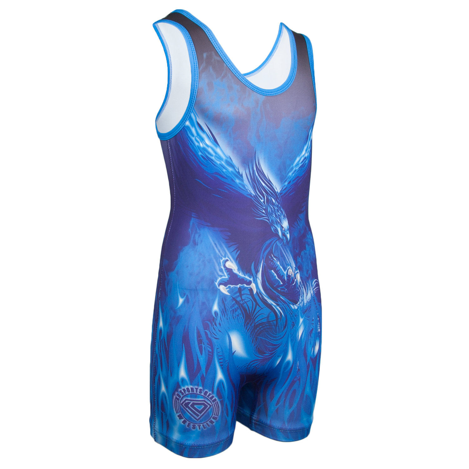 Wrestling Singlet by KO Sports Gear: PHOENIX – BLUE