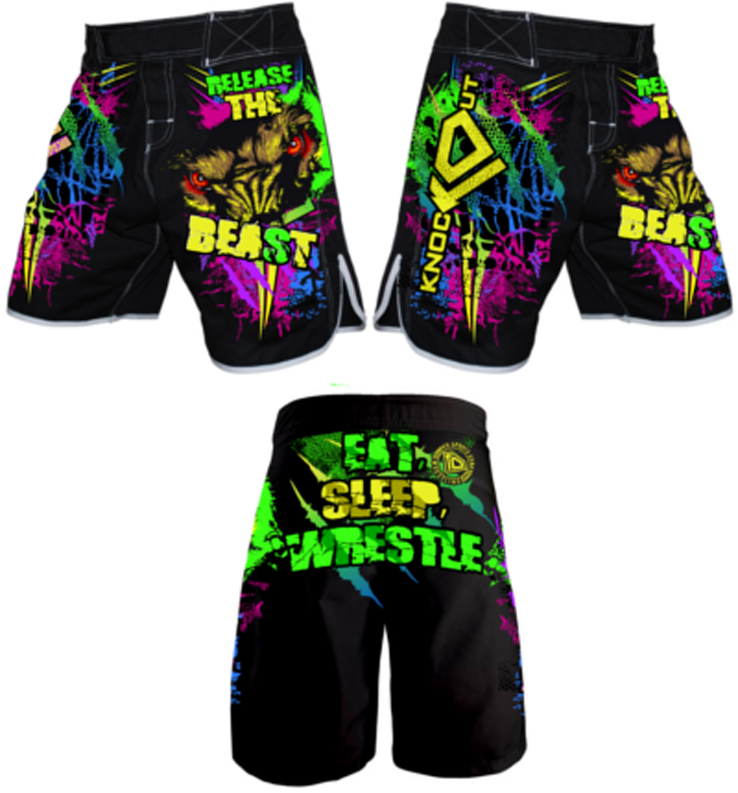 Shorts by KO Sports Gear: RELEASE THE BEAST