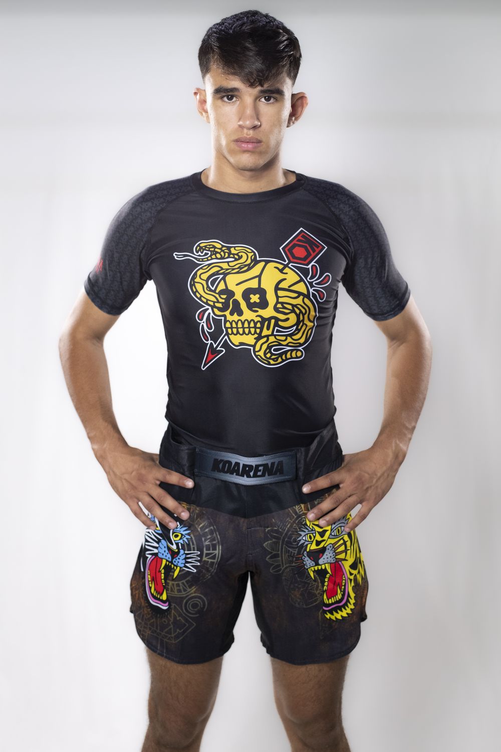 KOARENA Love Fight Rashguard SS Negro
