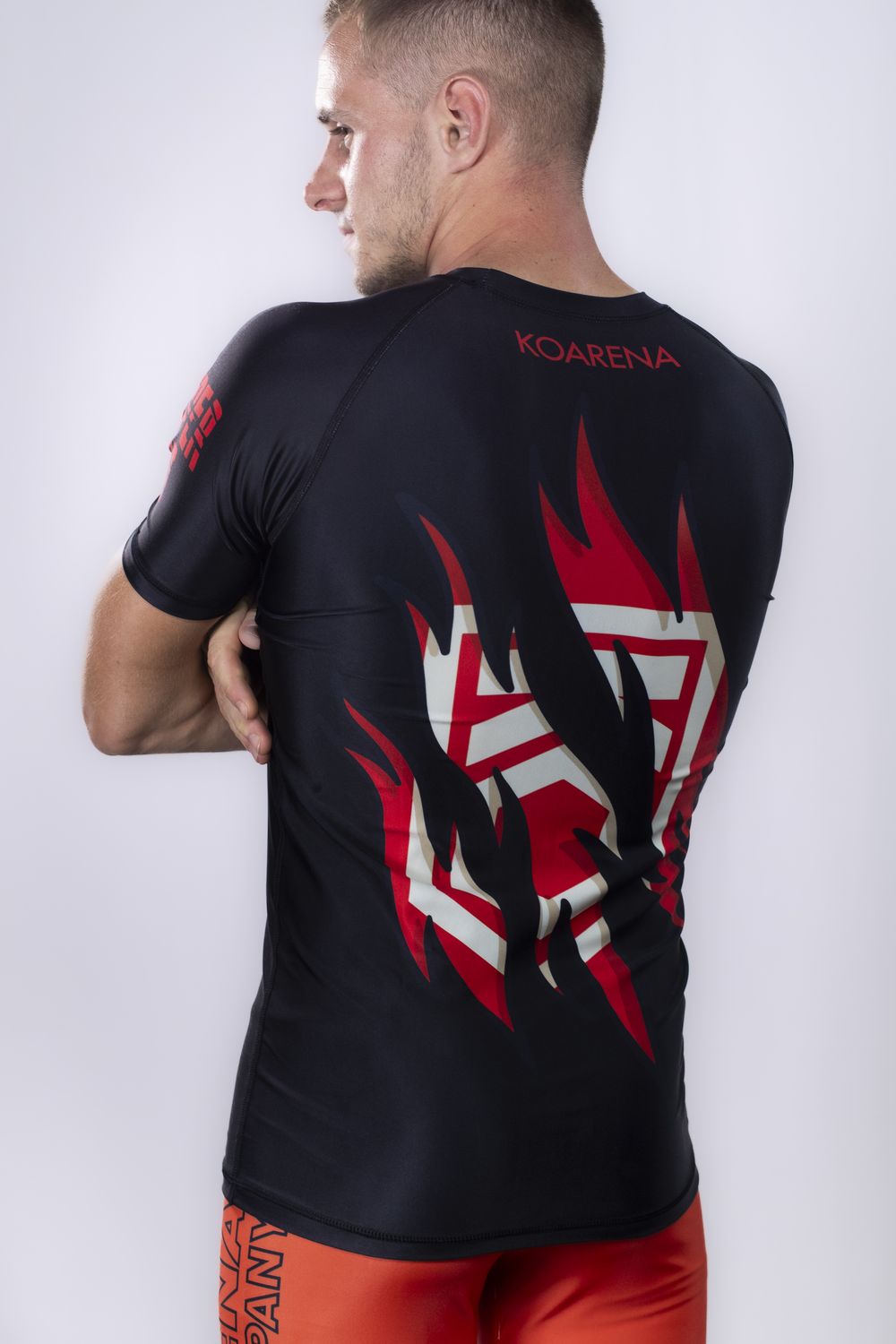 KOARENA Ripper Cat Rashguard SS Negro