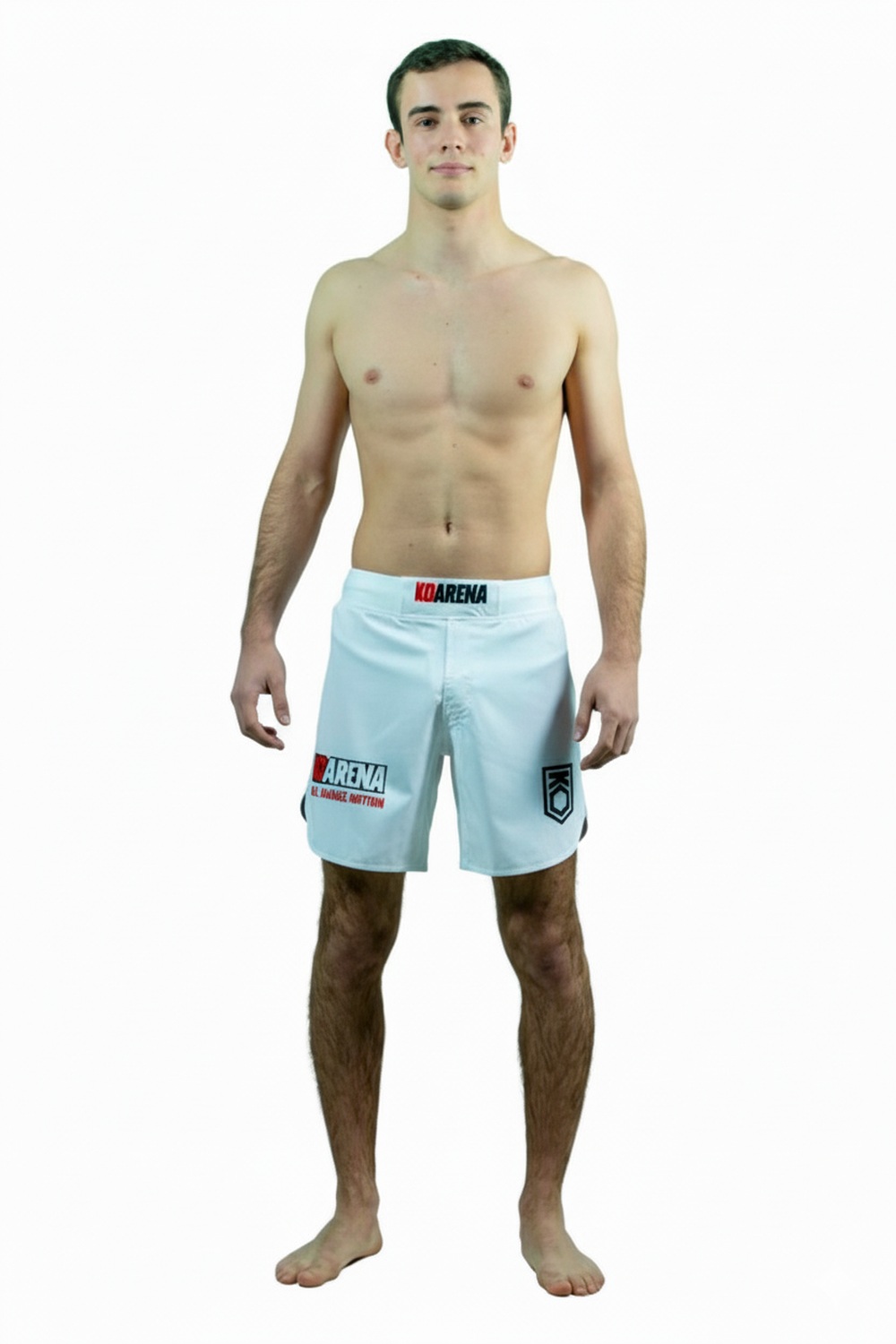 KOARENA Crossbreed Fight Shorts Blanco