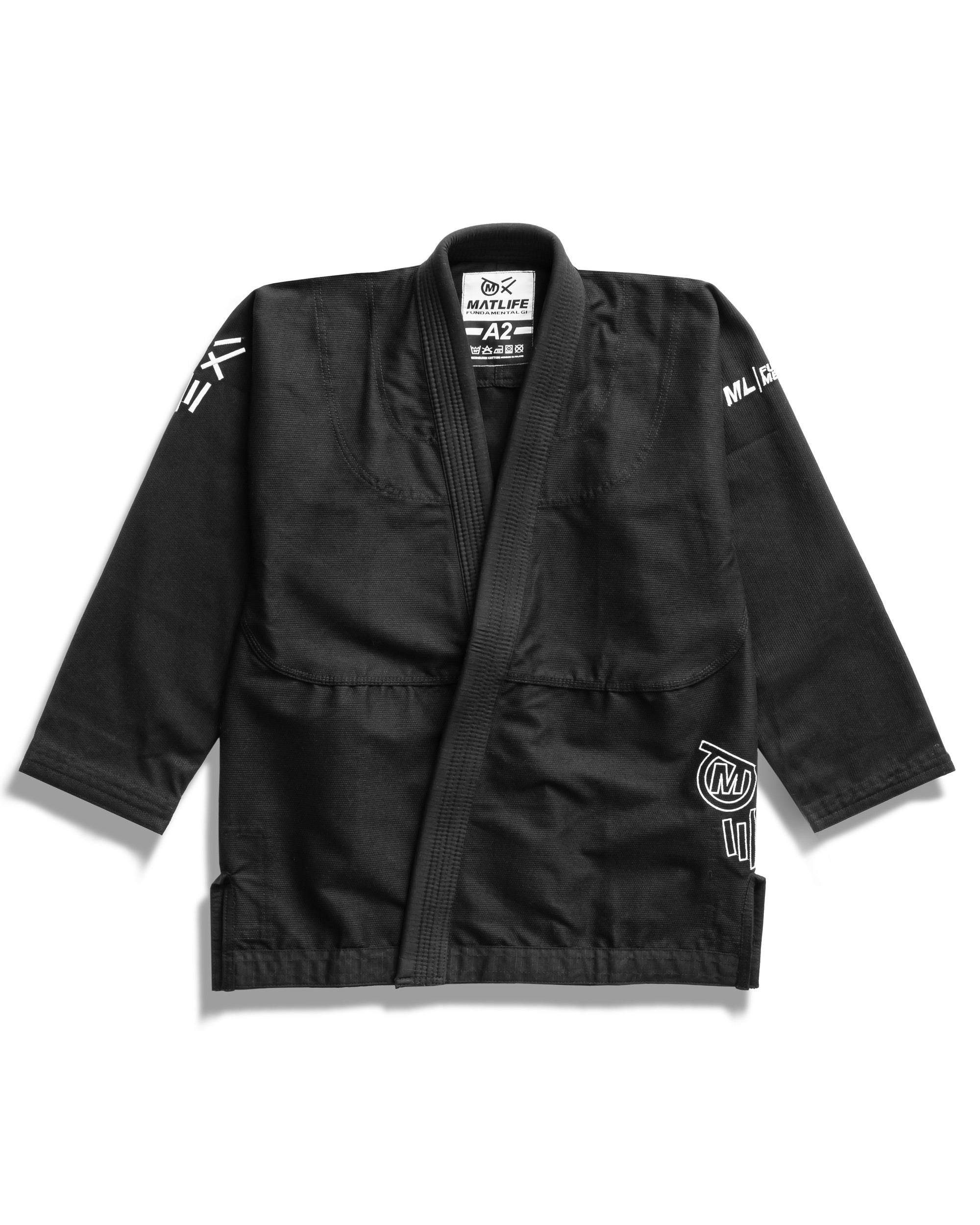 BJJ GI "FUNDAMENTAL" CZARNE
