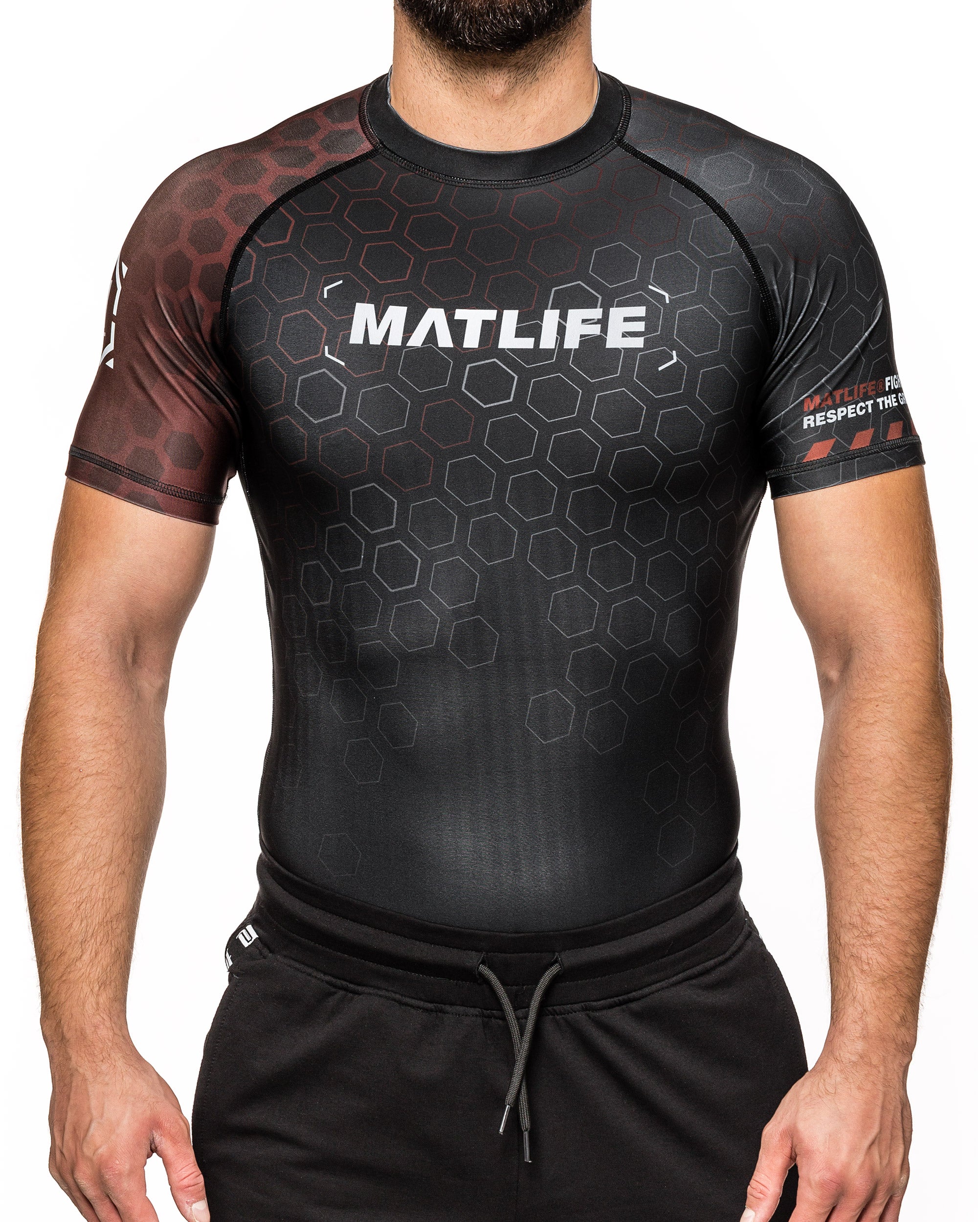 RASHGUARD "RANKED" BRĄZOWY