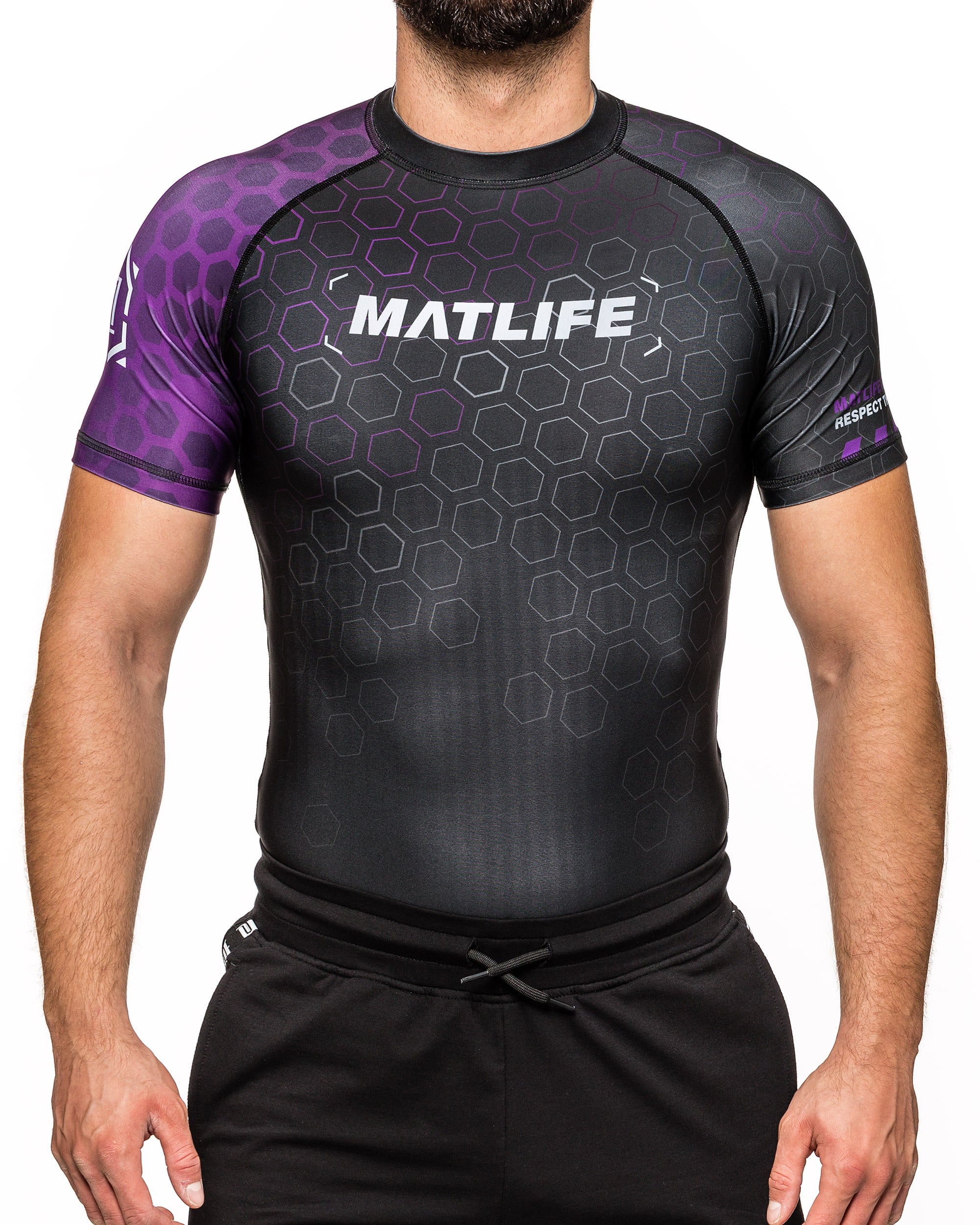 RASHGUARD "RANKED" PURPUROWY