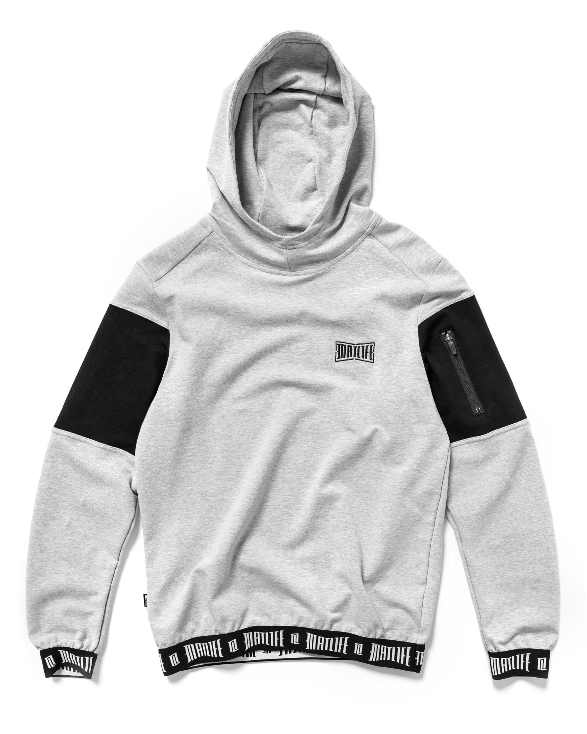 BLUZA SPORTOWA "ACTIVE" SZARO-CZARNA