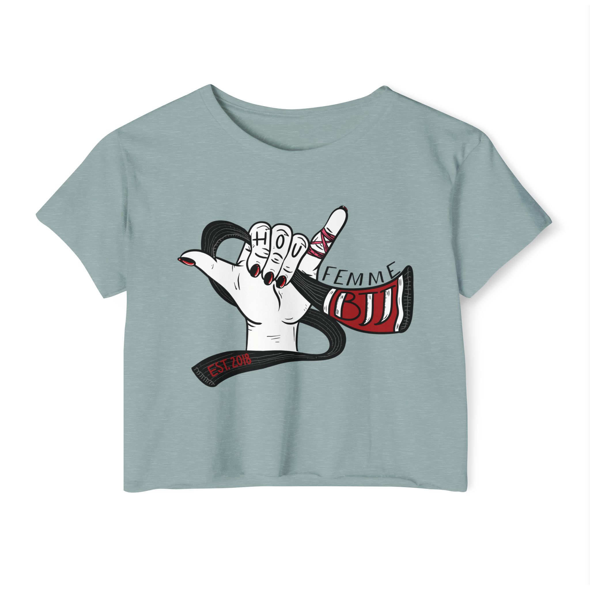 Houston Femme BJJ Original Crop Top