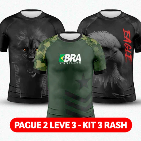 PROMOÇÃO KIT RASH GUARD - PAGUE 2 LEVE 3
