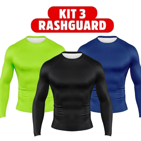 PROMOÇÃO KIT RASH GUARD LISA INVICTUS - PAGUE 2 LEVE 3