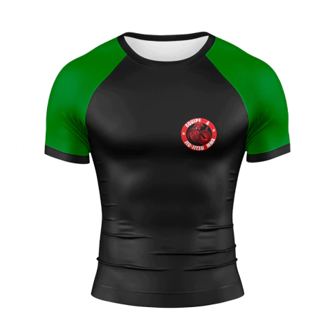 Rash Guard Equipe A - Manga Curta Verde