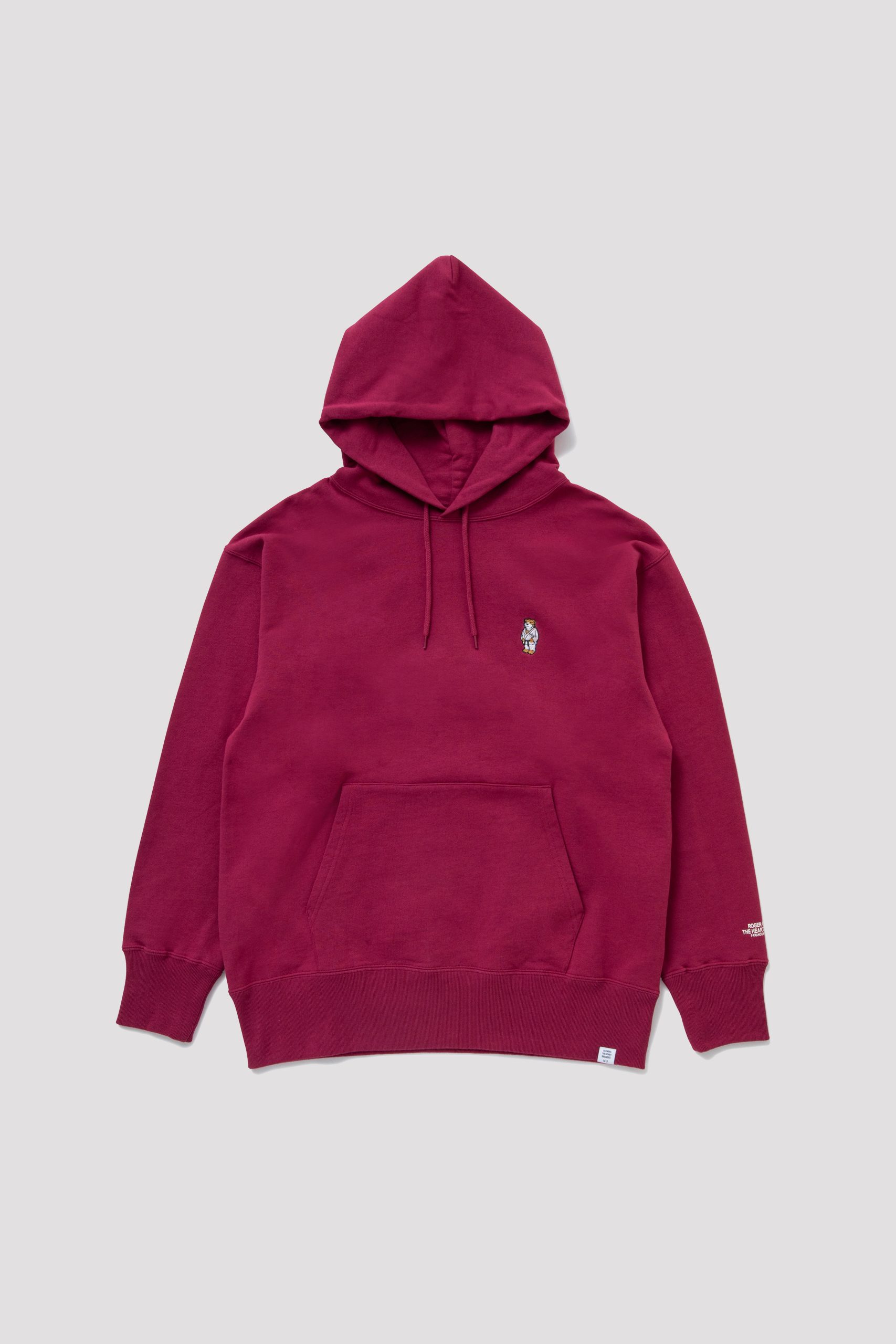 “GOMES” HOODED SWEAT SHIRT- BURGUNDY