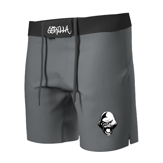 Grey Primal MMA Shorts