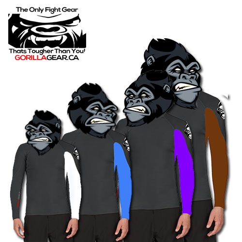 Ranked Long Sleeve Grappling Rash Guard