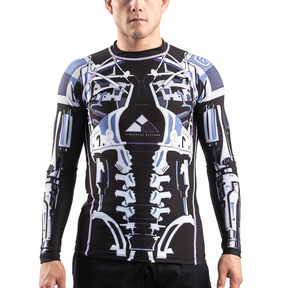 Fusion Fight Gear Terminator 2 Endoskeleton BJJ Rash Guard Compression Shirt (RETIRED)