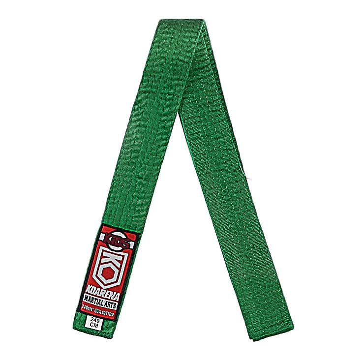 KOARENA Cinturon Judo y Artes Marciales Niños color verde