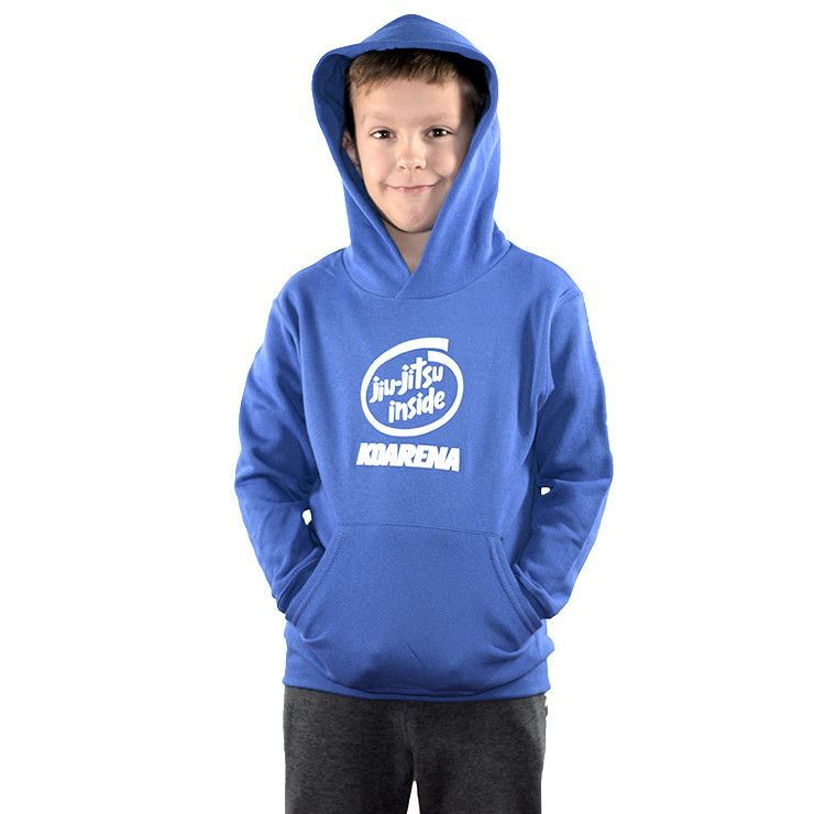KOARENA Jiu Jitsu Inside Kids Hoodie Azul Royal