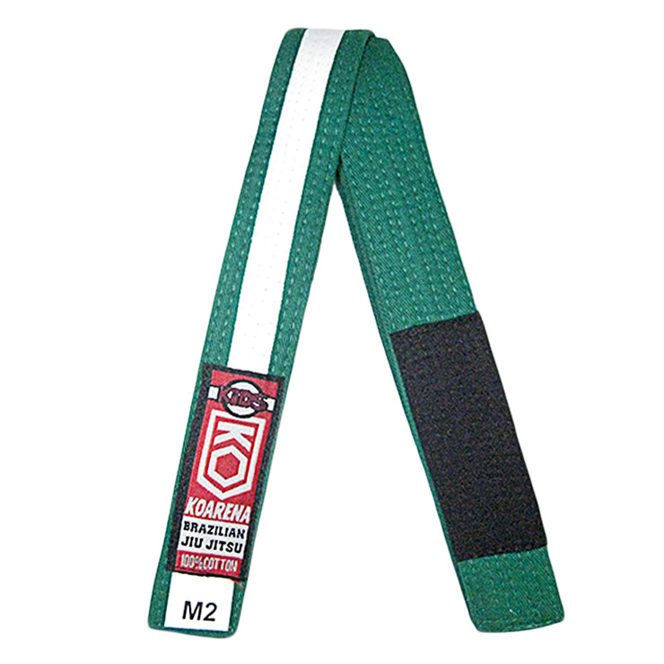 KOARENA Cinturón IBJJF Niño Verde-Blanco
