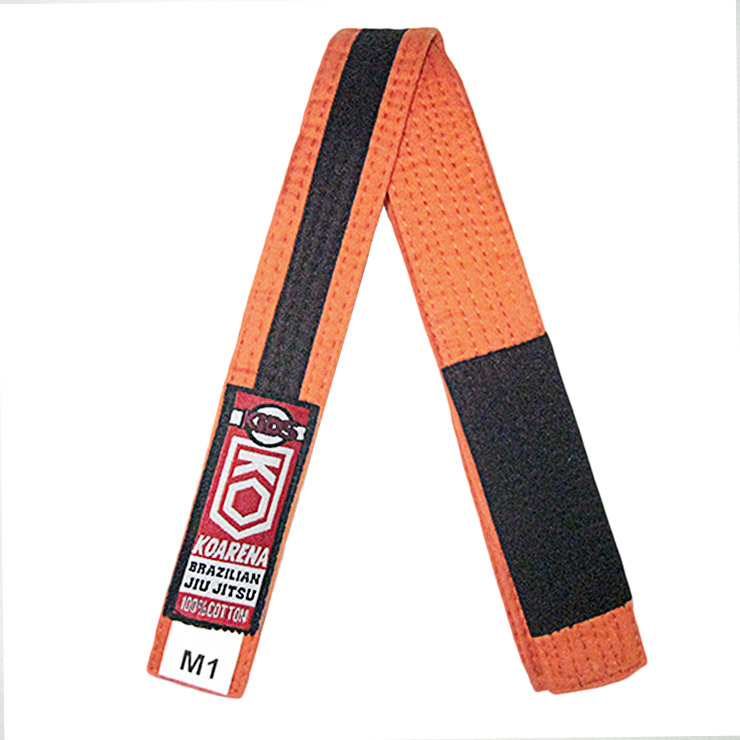 KOARENA Cinturón IBJJF Niño Naranja-Negro