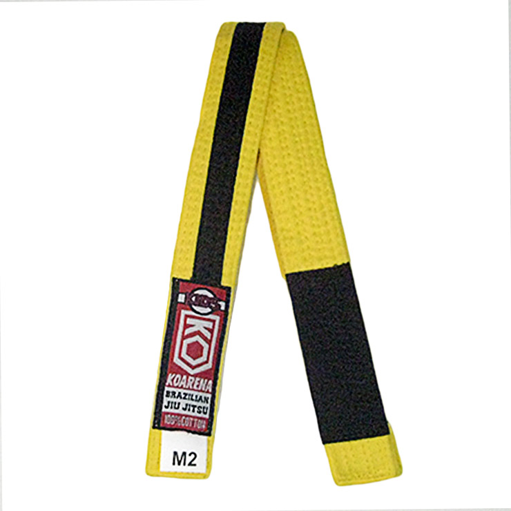 KOARENA Cinturón IBJJF Niño Amarillo-Negro