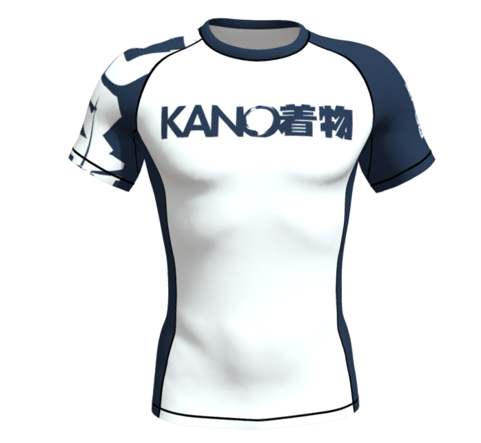 BJJ RASHGUARD KANJI NAVY