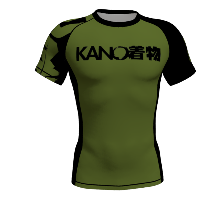 BJJ RASHGUARD KANJI OLIVE